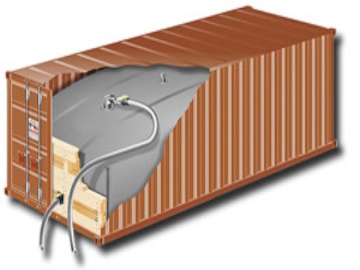 flexitank in container 20'