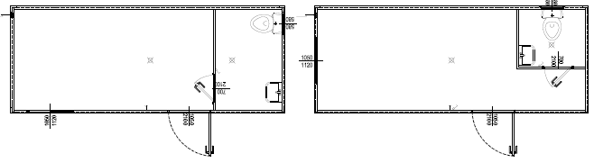 Monoblocchi Prefabbricati con bagno modello B