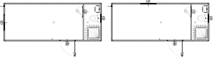 Monoblocchi Prefabbricati con WC Doccia modello C