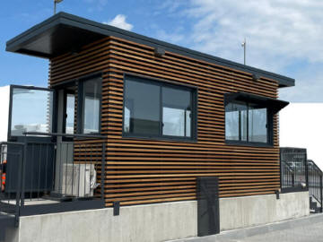 Casette autonome monoblocchi prefabbricati con copertura estetica